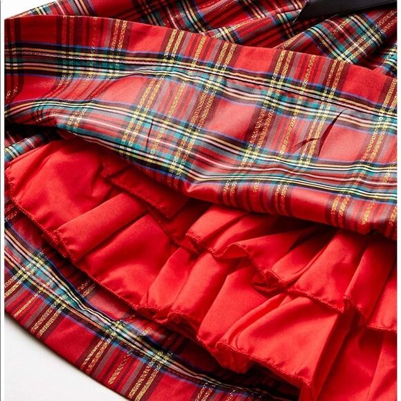 LITTLE ME | Black-Red | BABY GIRL GINGHAM DRESS - Picture 4 of 5